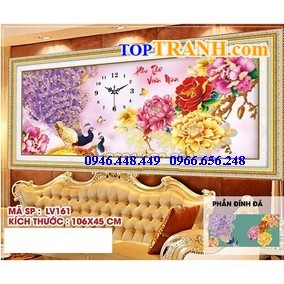 Tranh gắn đá đồng hồ công